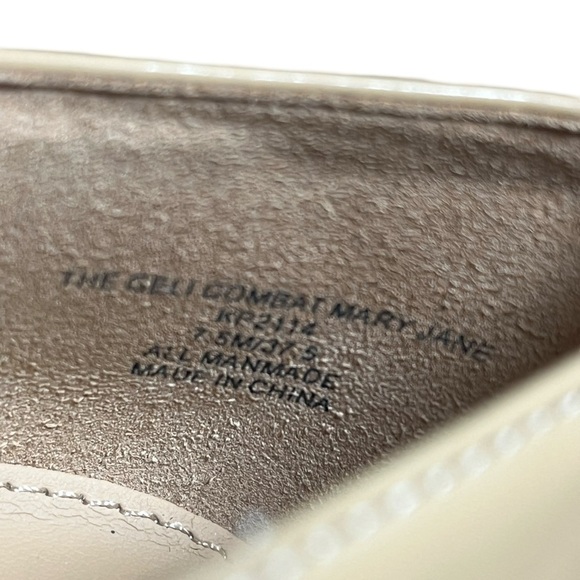 Katy Perry The Geli Combat Mary Jane Lug Sole Beige Shoes Size 7.5M - Like New - Picture 10 of 10